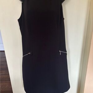 Elegant Black Sleeveless Dress NWT L